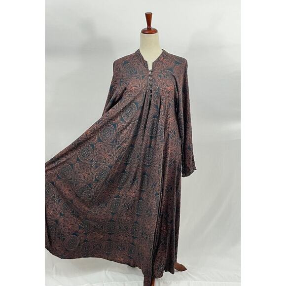 Natalie Martin Dresses & Skirts - NATALIE MARTIN Sz XS Fiore Dress Rayon Moroccan Tile Navy Clay